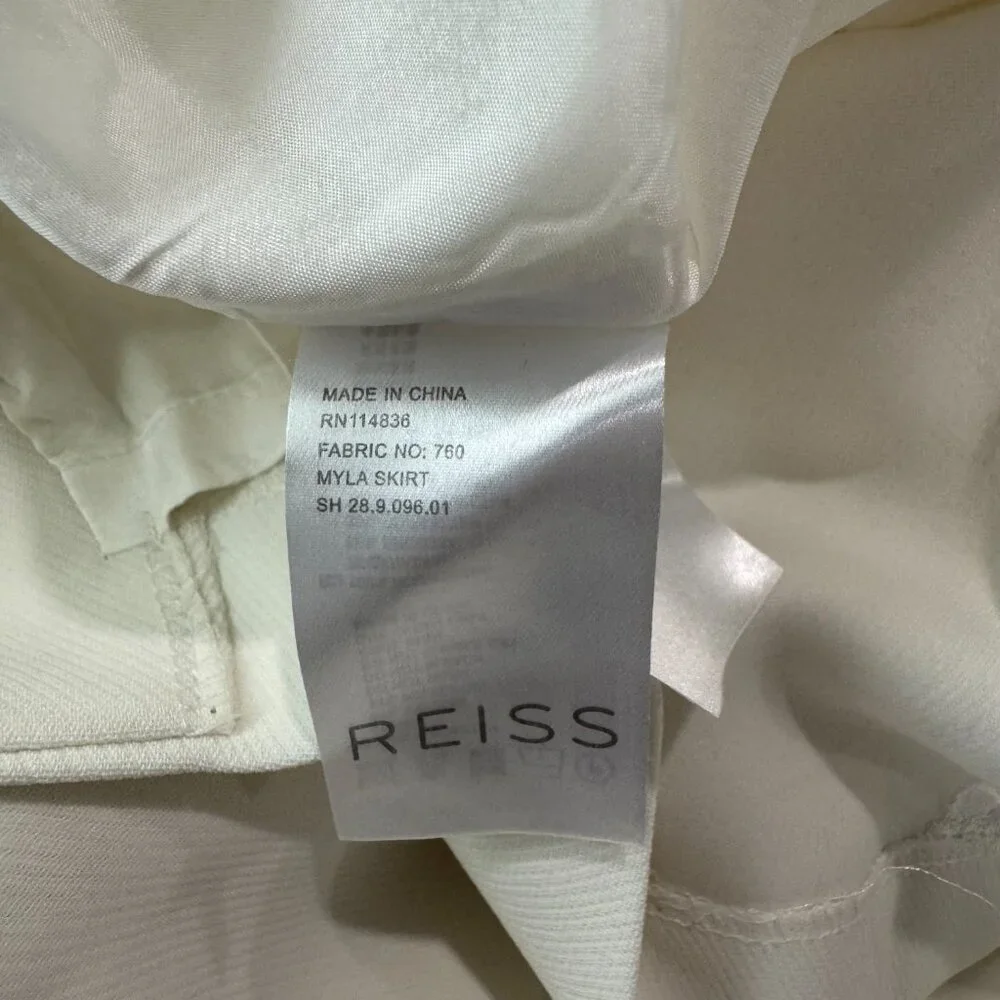 Reiss White Women's Myla Skirt Suit Set (Jacket + Skirt) (Size 6/8) - Picture 10 of 15
